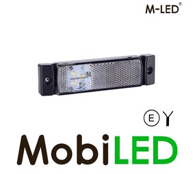 M-LED Feu de marquage rectangle blanc avec réflecteur