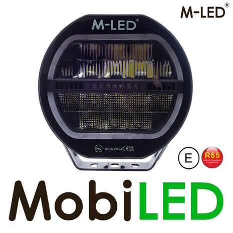 M-LED M-LED Spotlight 120W 9" Black with DRL and Flash E-mark M-LED M-LED Spotlight 120W 9" Black with DRL and Flash E-mark