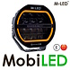 M-LED M-LED Projecteur loin 120  watts 9" Noir avec DRL et flasheur E-mark