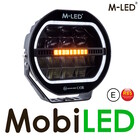 M-LED M-LED Verstraler 120 watt 9" Zwart met DRL en flitser E-keur
