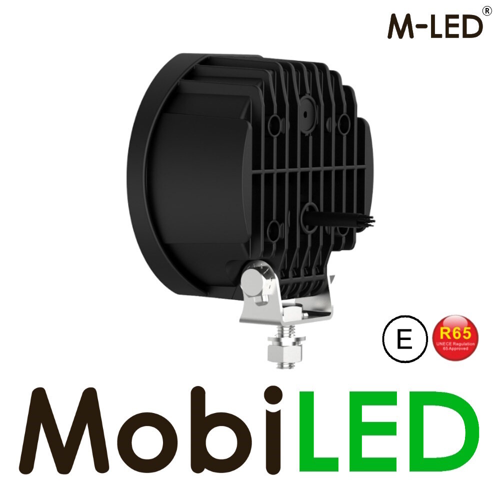 M-LED M-LED Verstraler 66W 7" Zwart met DRL en Flitser E-Keur M-LED M-LED Verstraler 66W 7" Zwart met DRL en Flitser E-Keur