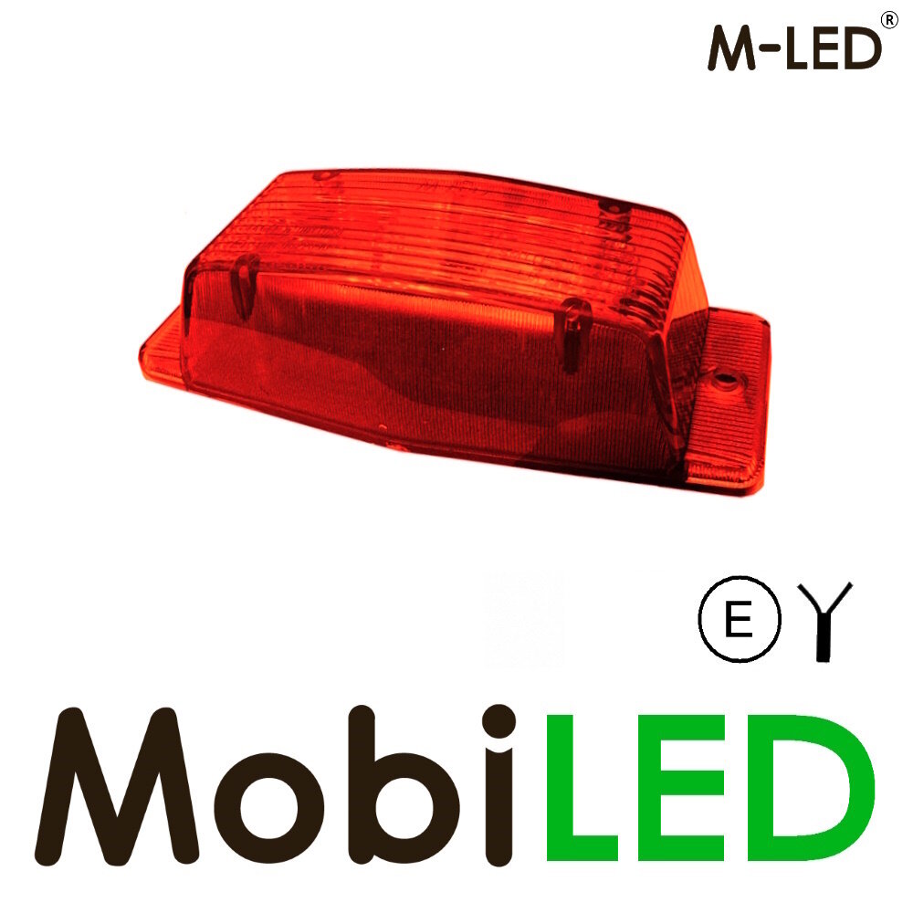 M-LED M-LED Double Burner with brake light red lens
