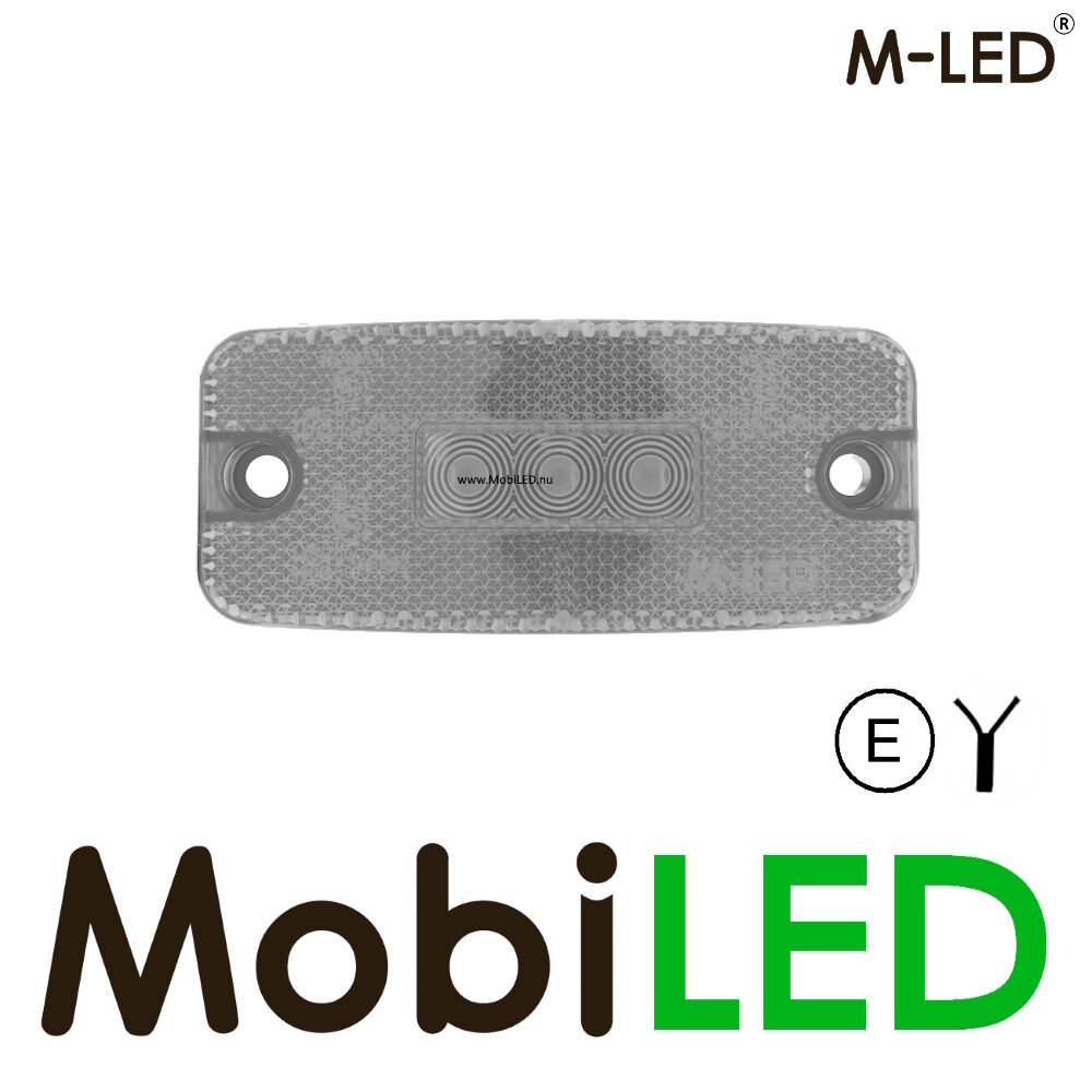 M-LED M-LED Markeringslicht wit met reflector 12-24 volt E-keur