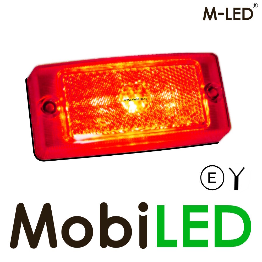 M-LED M-LED Classic markering + remlicht - rode lens