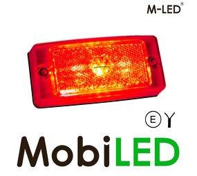 M-LED Feu latéral classique rouge + feu de stop lentille rouge