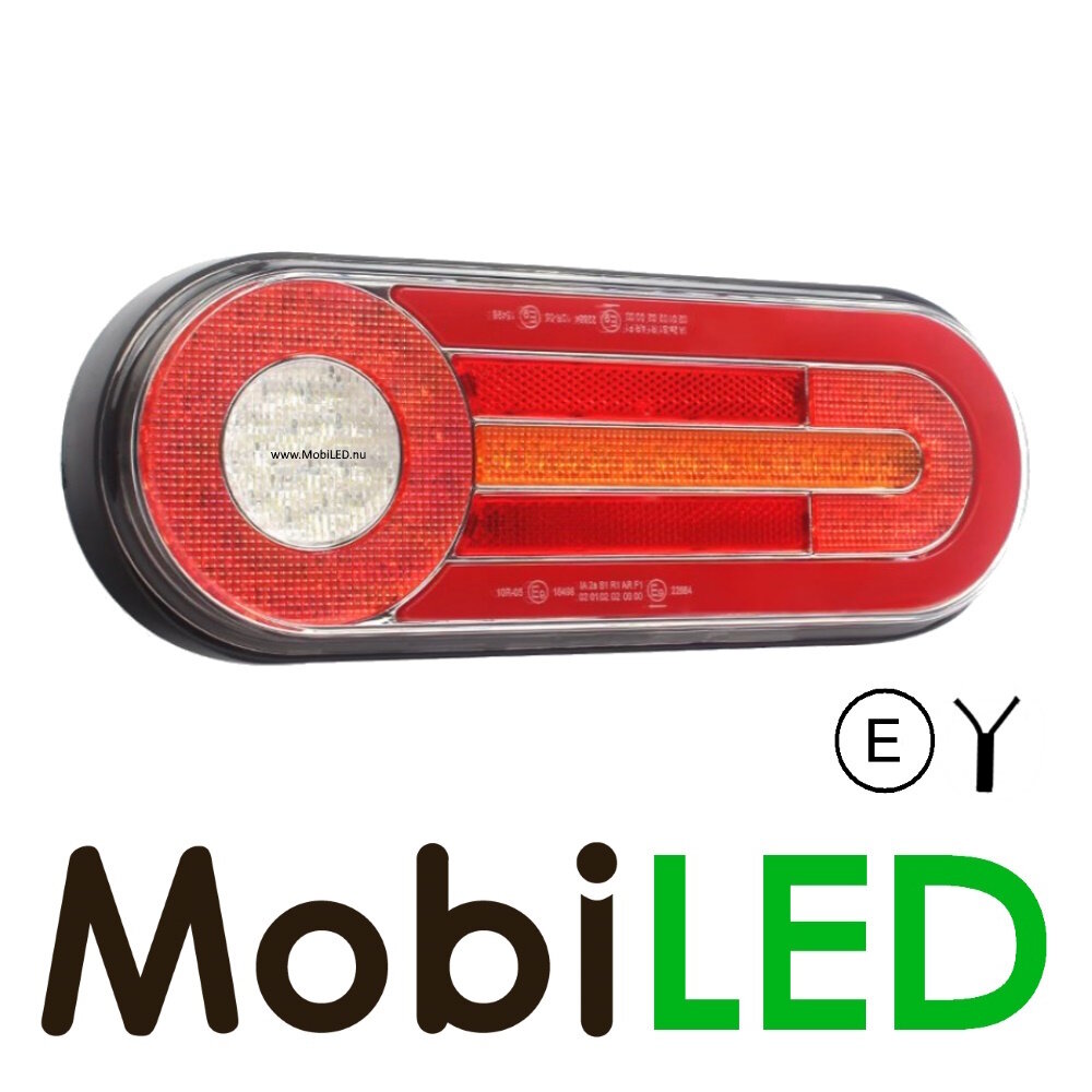 Dynamisch achterlicht 12-24 volt 5 functies E-keur