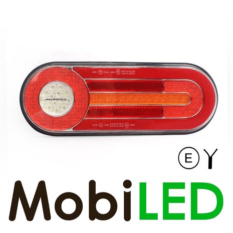 Dynamisch achterlicht 12-24 volt 5 functies E-keur