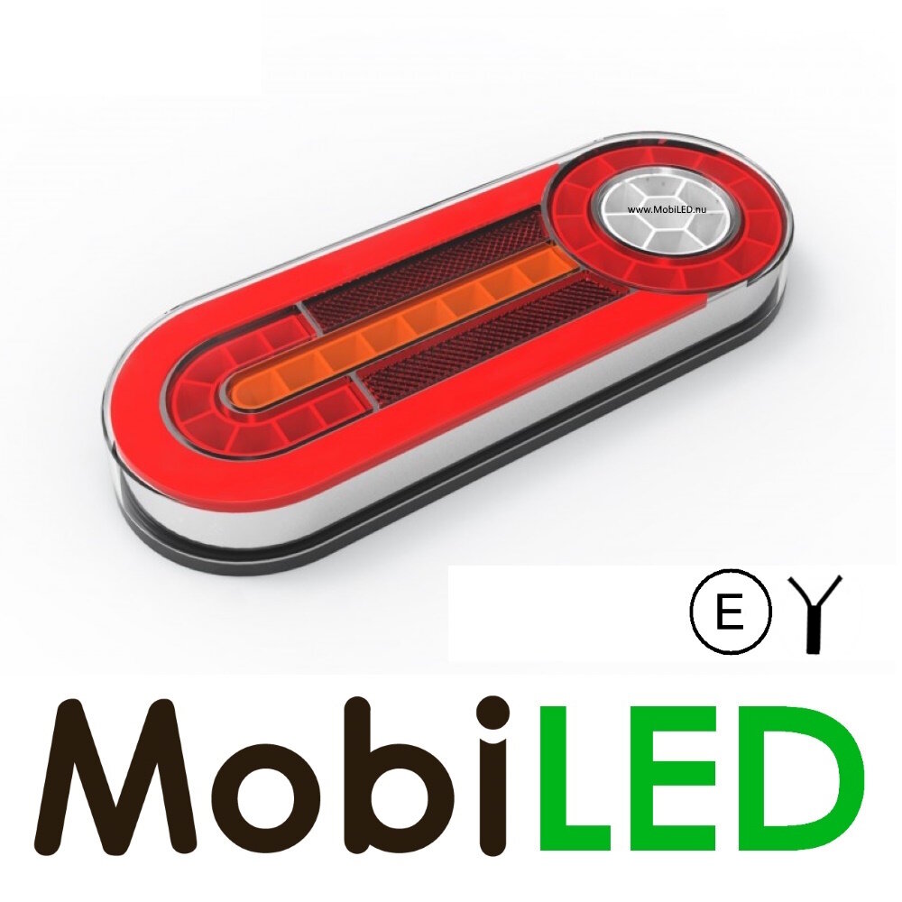 Dynamisch achterlicht 12-24 volt 5 functies E-keur