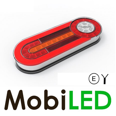 Dynamisch achterlicht 12-24 volt 5 functies E-keur