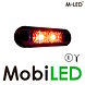 M-LED M-LED Feu de position latéral Classic 2 LED Dark look Rouge E-mark M-LED M-LED Feu de position latéral Classic 2 LED Dark look Rouge E-mark