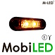 M-LED M-LED Feu de position latéral Classic 2 LED Dark look Ambre E-mark M-LED M-LED Feu de position latéral Classic 2 LED Dark look Ambre E-mark
