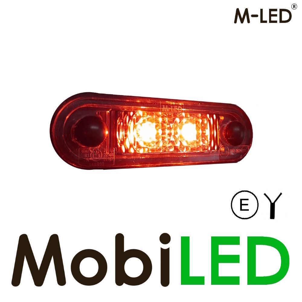 M-LED M-LED Classic sidemarker 2 LEDs red E-mark
