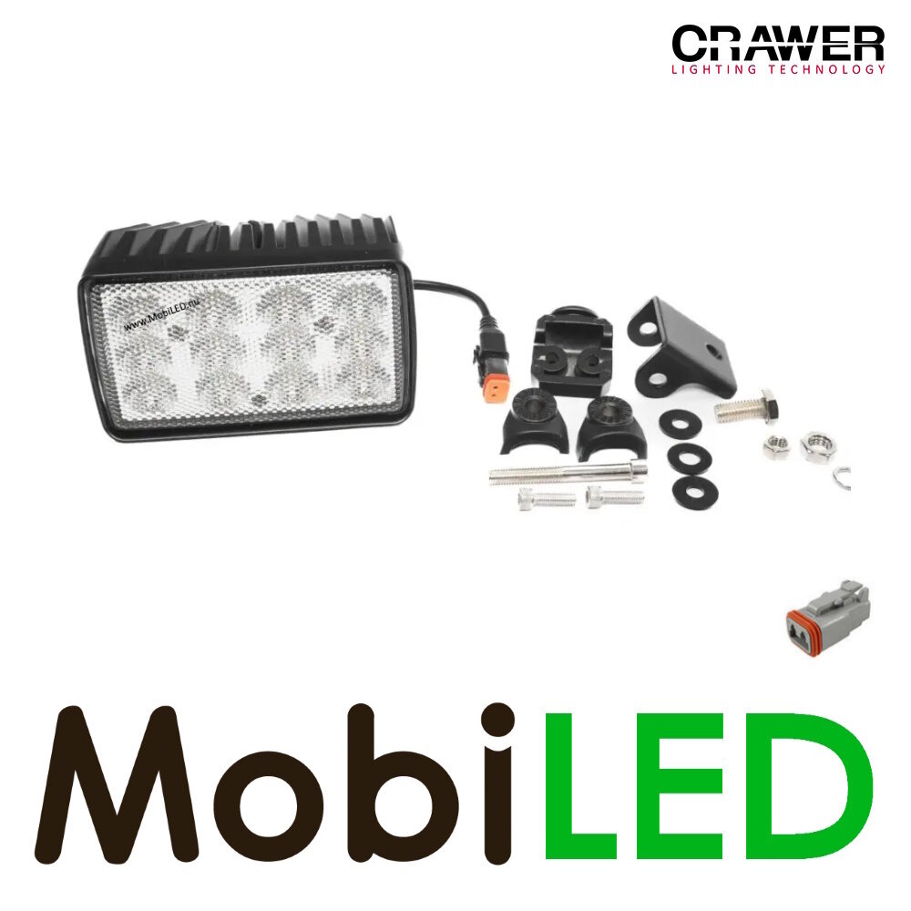 Crawer Work lamp 50W rectangular 40 degrees E-mark