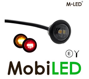 M-LED M-LED Darklook markeerverlichting Amber/Rood M-LED M-LED Darklook markeerverlichting Amber/Rood