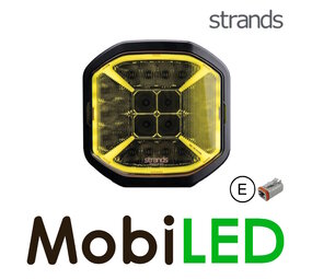 Strands Siberia X Driving Light feu de position ambre/blanc 7 pouces Strands Siberia X Driving Light feu de position ambre/blanc 7 pouces