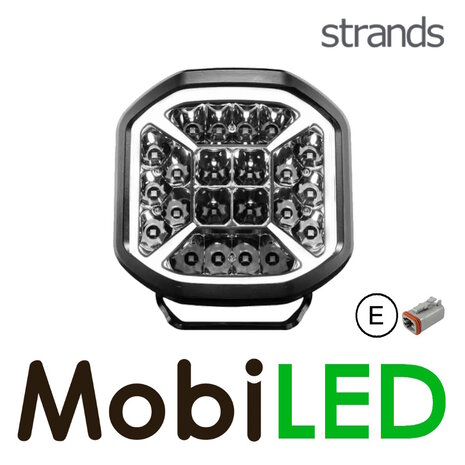 Strands Strands Siberia X Driving Light amber/wit positielicht 7 inch E-keur Strands Strands Siberia X Driving Light amber/wit positielicht 7 inch E-keur