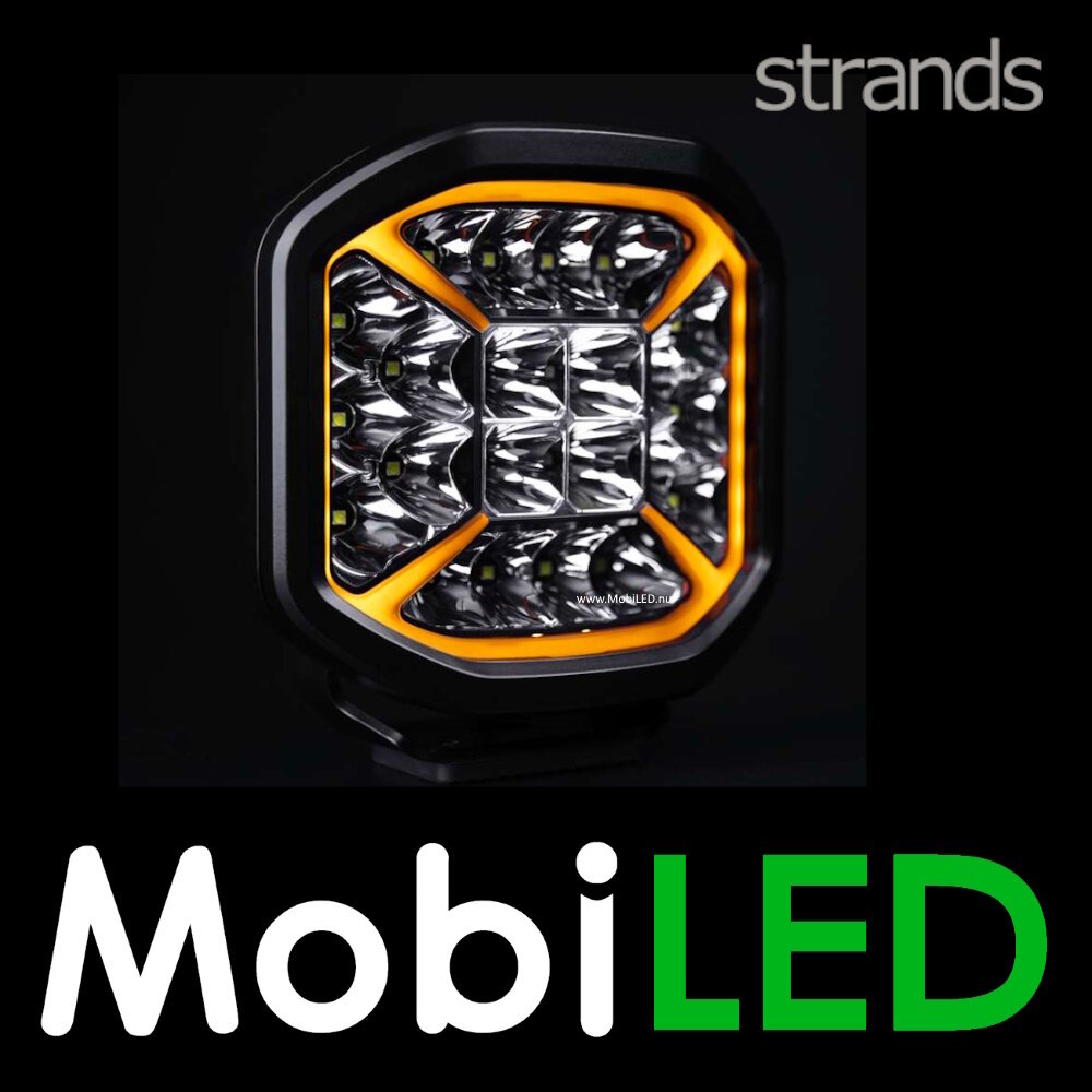 Strands Strands Siberia X Driving Light feu de position ambre/blanc 7 pouces E-marque Strands Strands Siberia X Driving Light feu de position ambre/blanc 7 pouces E-marque