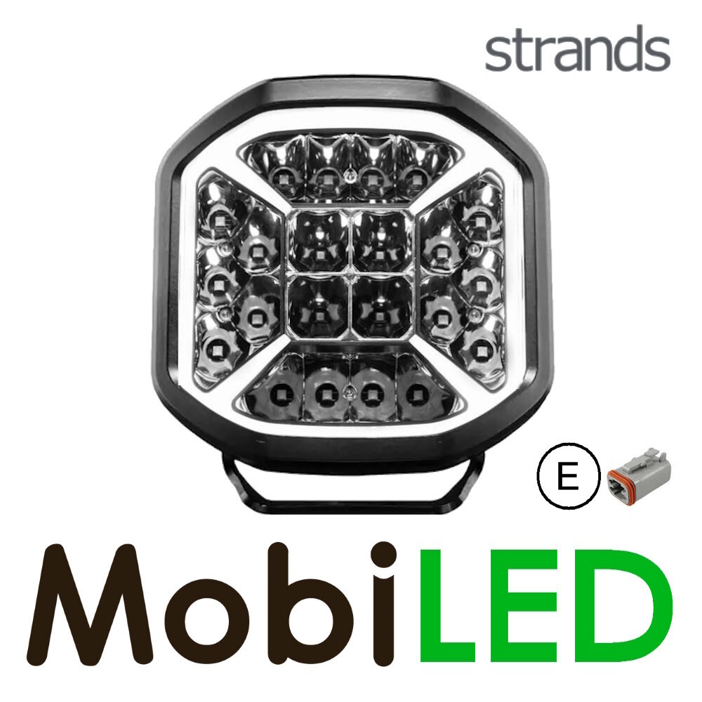 Strands Strands Siberia X Driving Light feu de position ambre/blanc 9 pouces E-marque Strands Strands Siberia X Driving Light feu de position ambre/blanc 9 pouces E-marque