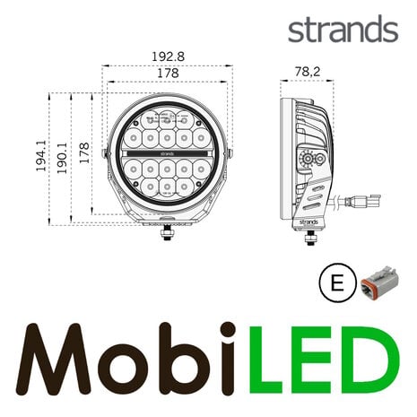 Strands Strands Siberia XP Driving Light geel/wit positielicht 7 inch E-keur Strands Strands Siberia XP Driving Light geel/wit positielicht 7 inch E-keur
