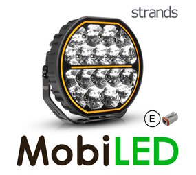 Strands Big Energy Driving Light feu de position ambre/blanc 9 pouces Strands Big Energy Driving Light feu de position ambre/blanc 9 pouces