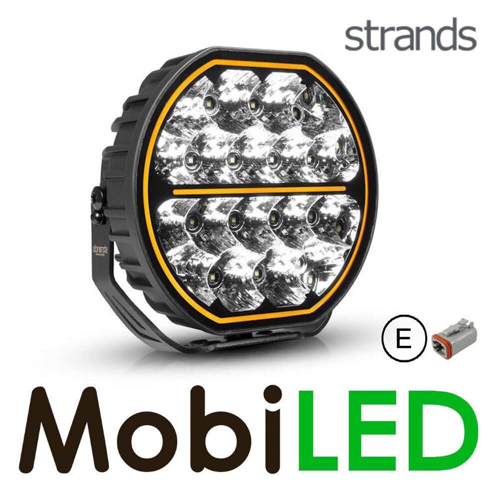 Strands Strands Big Energy Driving Light 9″ feu de position ambre/blanc Extended Beam