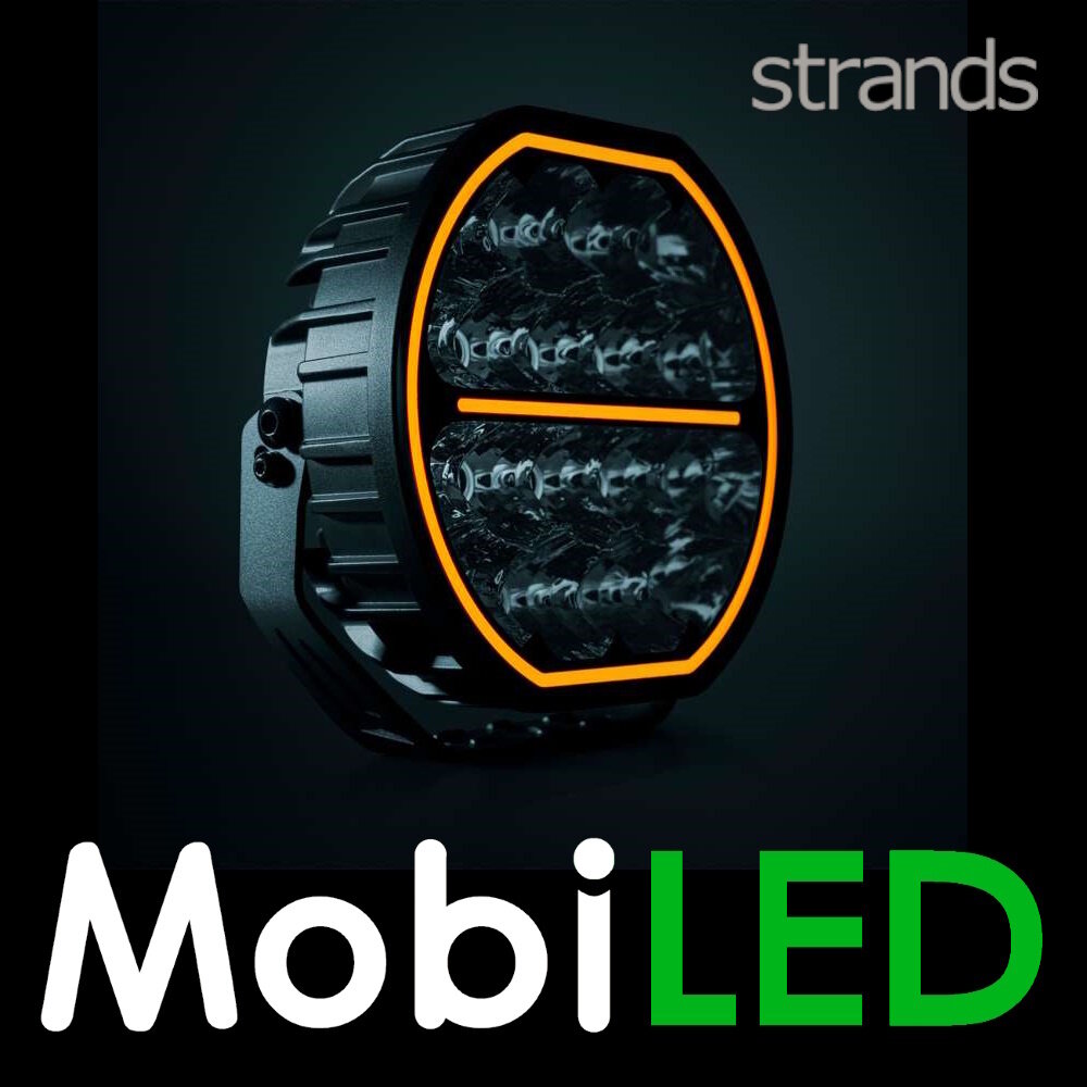 Strands Strands Big Energy Driving Light amber/white position light 9 inch extended beam E-mark Strands Strands Big Energy Driving Light amber/white position light 9 inch extended beam E-mark