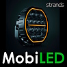 Strands Strands Big Energy Driving Light amber/white position light 9 inch extended beam E-mark Strands Strands Big Energy Driving Light amber/white position light 9 inch extended beam E-mark