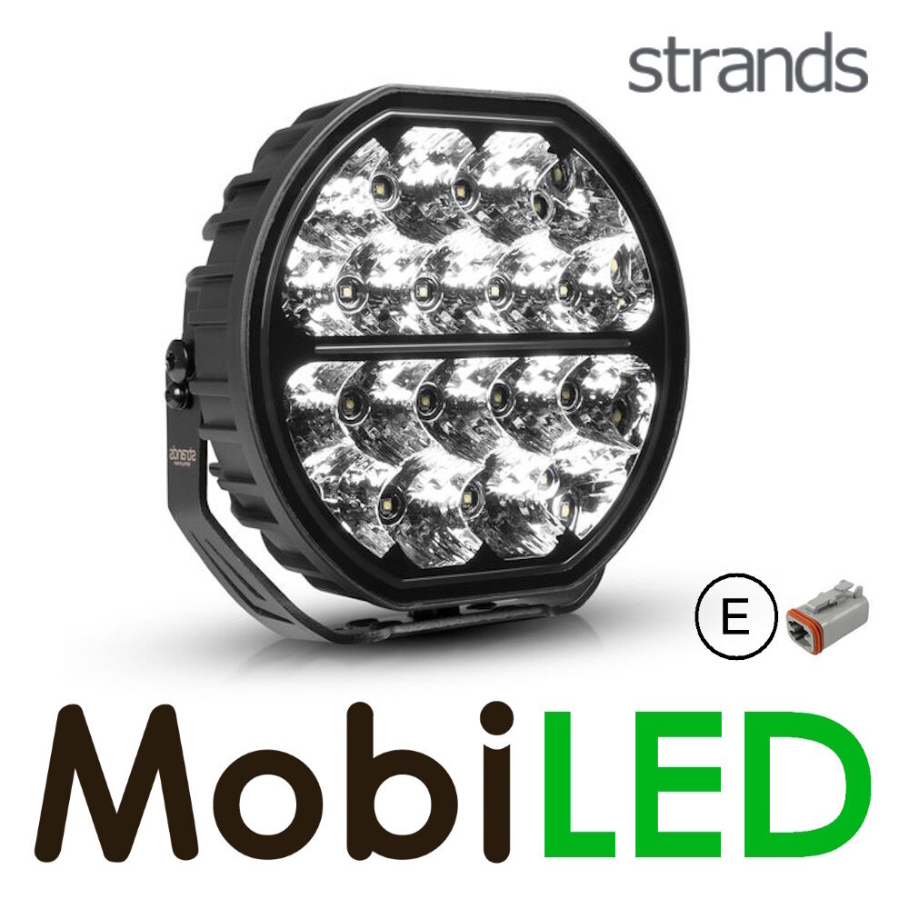 Strands Strands Big Energy Driving Light amber/white position light 9 inch extended beam E-mark Strands Strands Big Energy Driving Light amber/white position light 9 inch extended beam E-mark