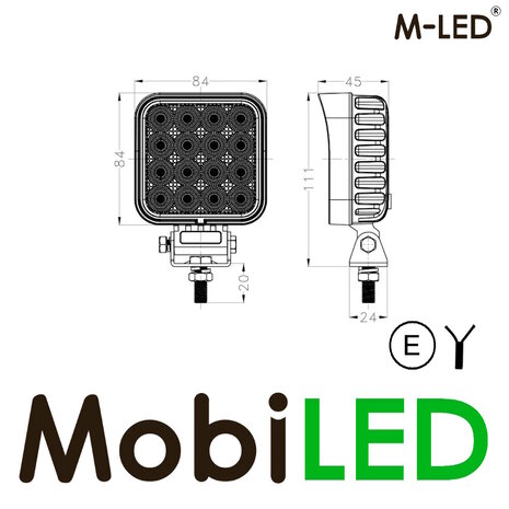 M-LED M-LED Werklamp 48W 2m kabel E- keur