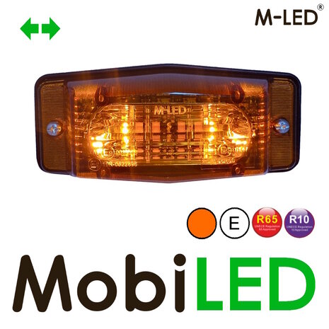 M-LED M-LED Brûleur double avec clignotant CAT-6 lentille ambre M-LED M-LED Brûleur double avec clignotant CAT-6 lentille ambre