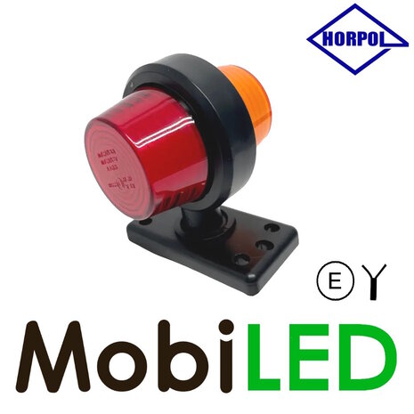HORPOL NEON LED Outline lamp Danish model red/amber short 12-24 volts