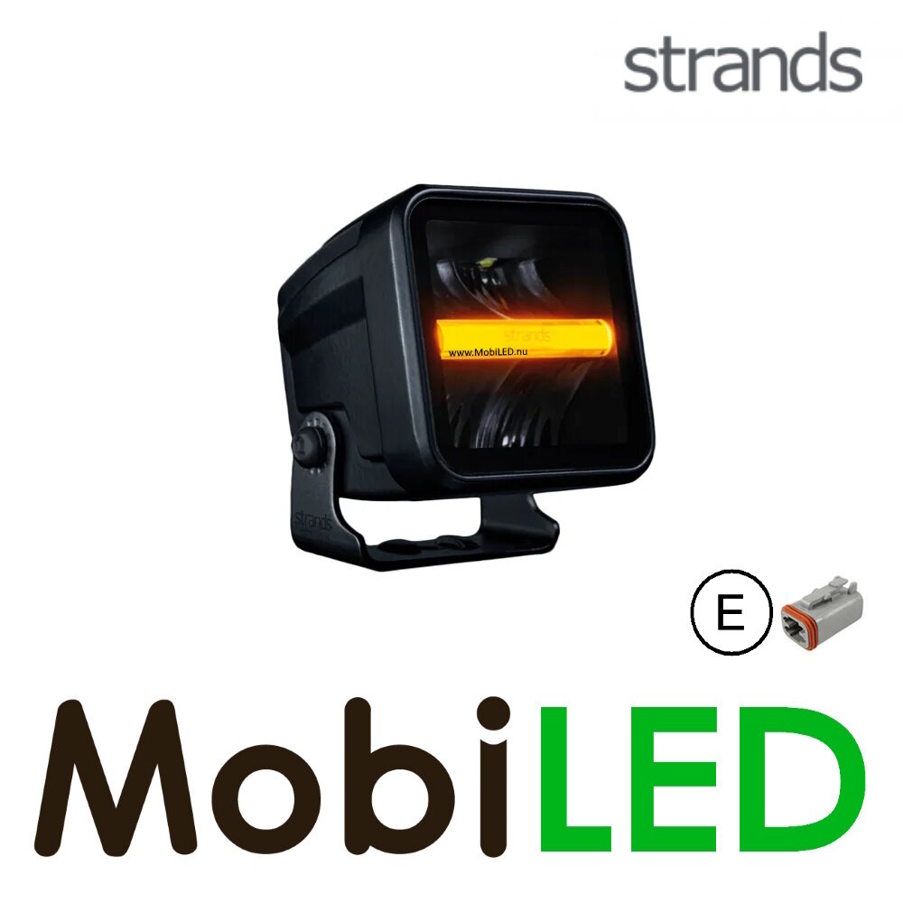 Strands Strands Siberia XP Qube avec feu de position ambre/blanc E-marque Strands Strands Siberia XP Qube avec feu de position ambre/blanc E-marque
