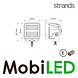 Strands Strands Siberia XP Qube Light with amber/white position light E-mark Strands Strands Siberia XP Qube Light with amber/white position light E-mark