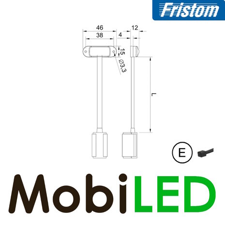Fristom Fristom Nano positielicht amber 0.75 quick connector 12V Fristom Fristom Nano positielicht amber 0.75 quick connector 12V