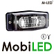 M-LED M-LED Feu de position brûleur double jaune/blanc style classique lentille dark M-LED M-LED Feu de position brûleur double jaune/blanc style classique lentille dark
