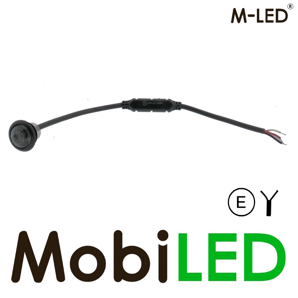 M-LED M-LED Marker light white/yellow dark look E-mark