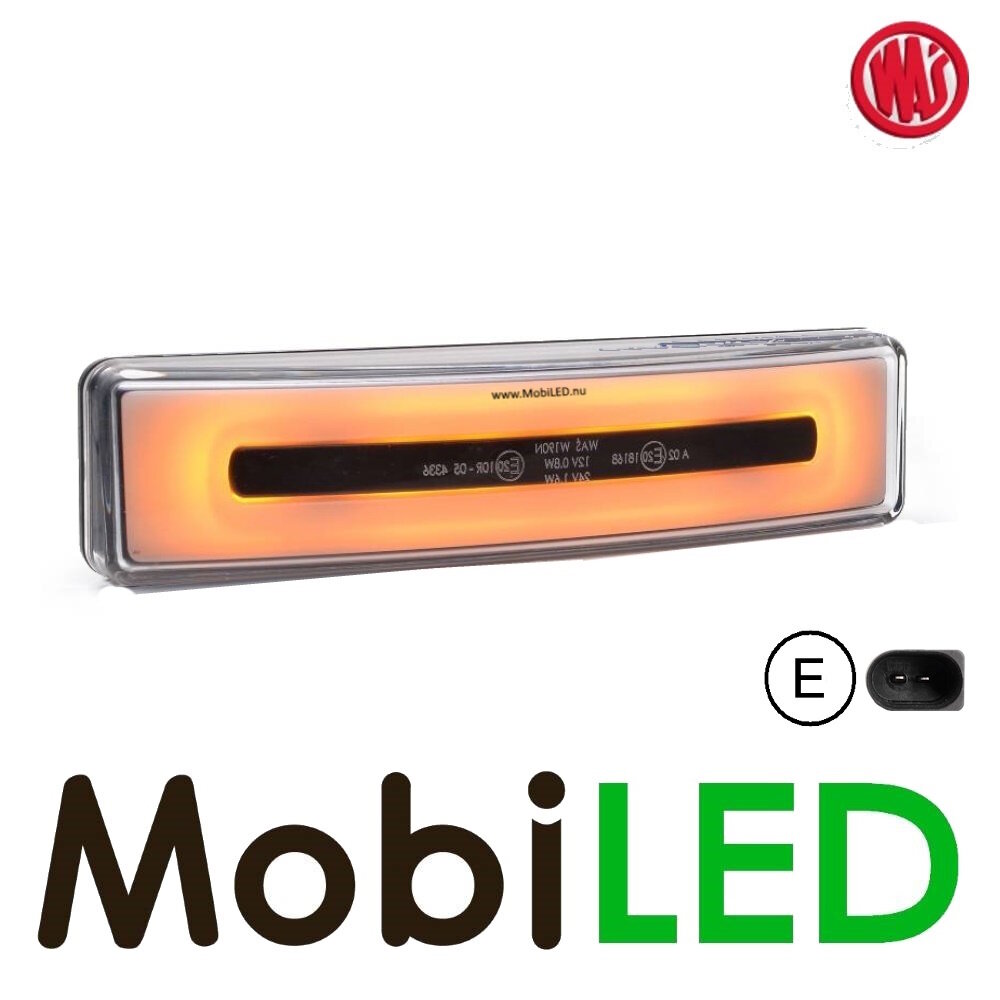 WAS Scania NEON look toplamp amber with plug