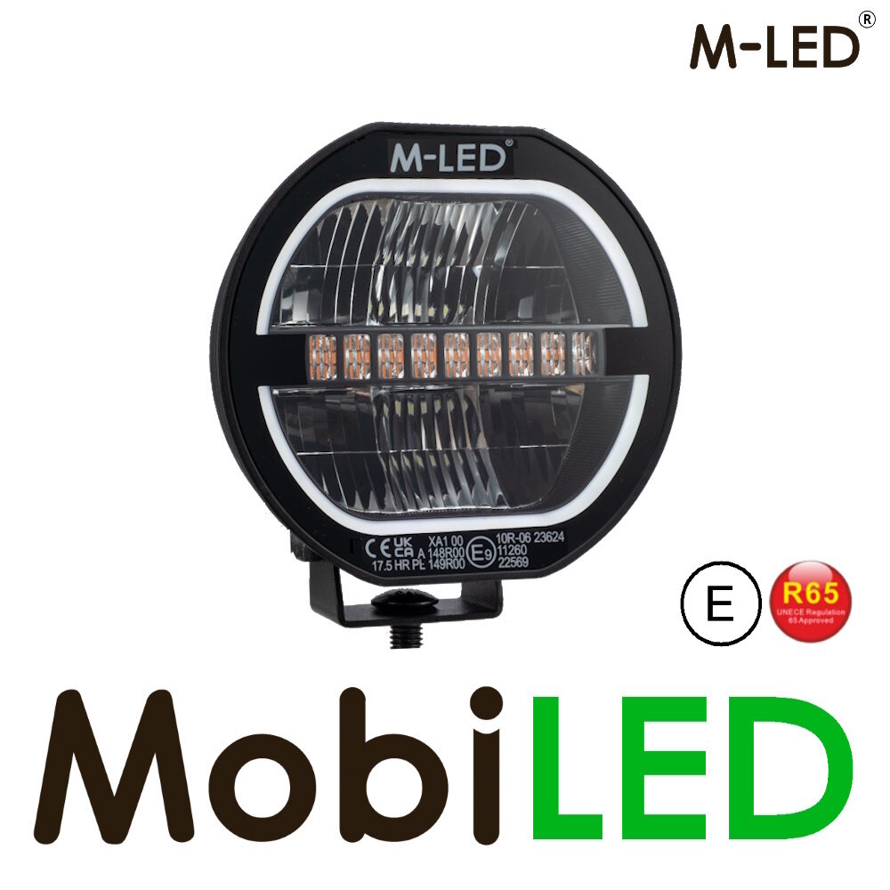 M-LED M-LED Co-Pilot Projecteur 33W 5" Blanc/ambre DRL et Flasheur E-marque