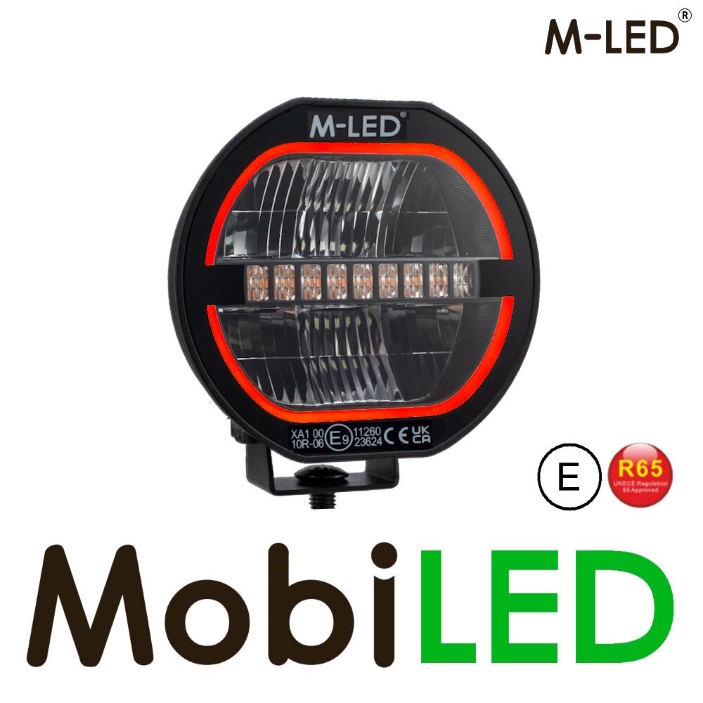 M-LED M-LED Co-Pilot amber/red position light and flash 5 inch E-mark M-LED M-LED Co-Pilot amber/red position light and flash 5 inch E-mark