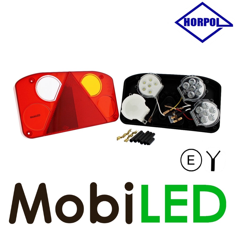 HORPOL Feu arrière modulaire gauche 5 fonctions 2m câble éclairage de plaque E-marque HORPOL Feu arrière modulaire gauche 5 fonctions 2m câble éclairage de plaque E-marque