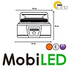 TruckLED Rotating beacon / flash lamp rechargeable with remote control magnet E-mark