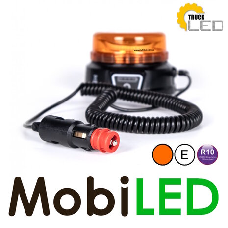 TruckLED Rotating beacon / flash lamp rechargeable with remote control magnet E-mark