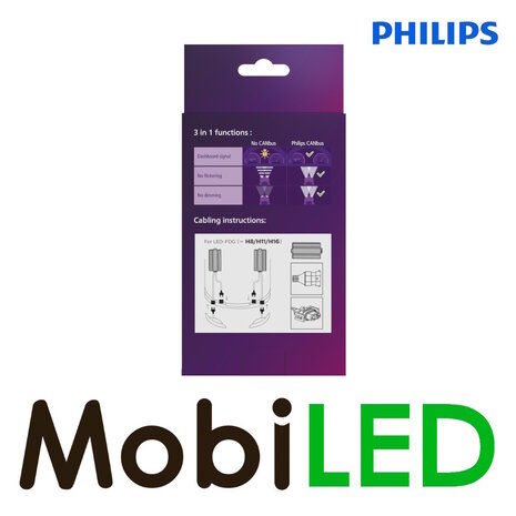 Philips Philips H8/H11/H16 Fog 12V CANbus adapterset Philips Philips H8/H11/H16 Fog 12V CANbus adapterset