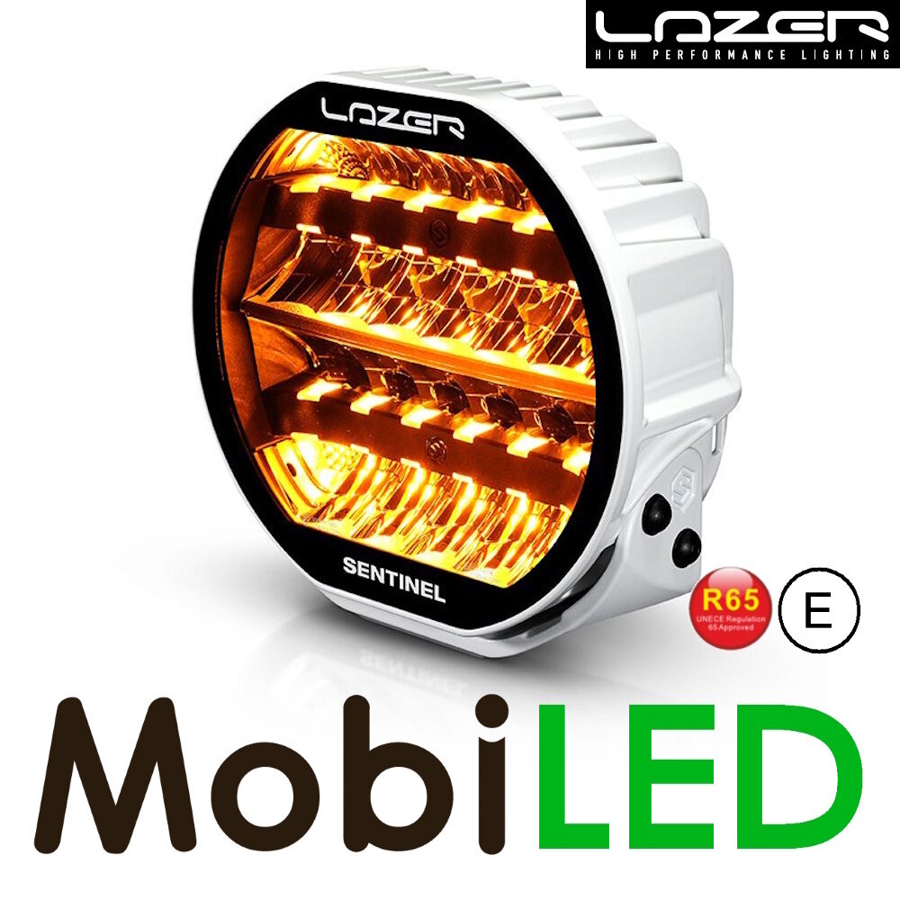LAZER Sentinel Highline wit 9 inch 130W met flitser LAZER Sentinel Highline wit 9 inch 130W met flitser