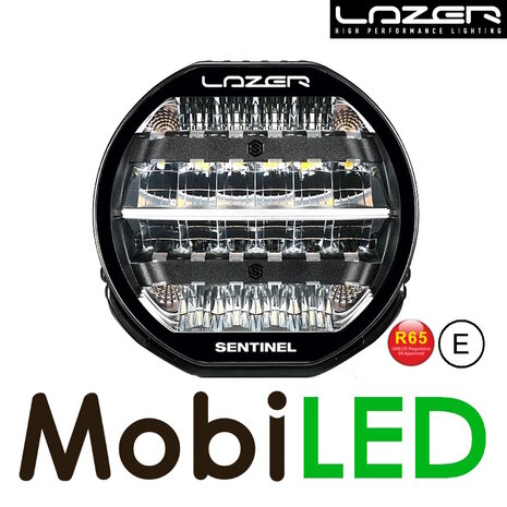 LAZER Lazer Sentinel Highline Zwart 9 inch 130W met flitser E-keur LAZER Lazer Sentinel Highline Zwart 9 inch 130W met flitser E-keur