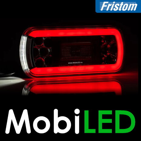 Fristom Jeu de feux arrière Fristom FT-130 Neon look avec éclairage de la plaque