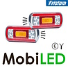 Fristom Fristom FT-130 Neon look achterlichten set met kentekenverlichting E-keur Fristom Fristom FT-130 Neon look achterlichten set met kentekenverlichting E-keur