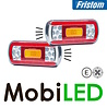 Fristom Fristom FT-130 Jeu de feux arrière Neon look avec éclairage de la plaque baïonnette E-marque Fristom Fristom FT-130 Jeu de feux arrière Neon look avec éclairage de la plaque baïonnette E-marque