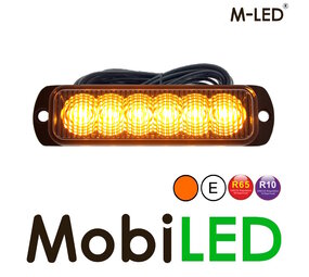 M-LED Flash 6 LED dark look 5 m câble ambre M-LED Flash 6 LED dark look 5 m câble ambre