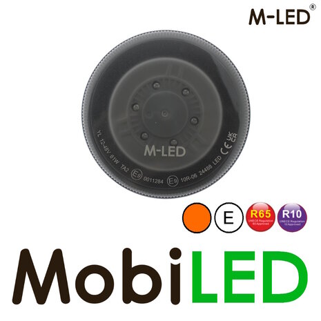 M-LED M-LED Zwaailamp / flitslamp  DIN montage dark lens E-keur M-LED M-LED Zwaailamp / flitslamp  DIN montage dark lens E-keur